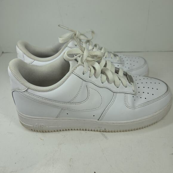 Vtg Nike Air Force Ones 1 Shoes Sneakers Mens White Sz 10 DV0788 104 Y2k 2000s - Picture 5 of 14